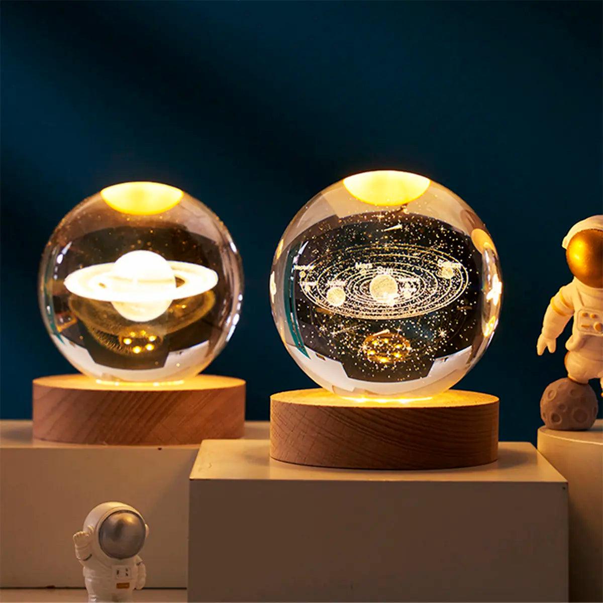 Luminária Decorativa 3D Bola de Cristal | Azak®
