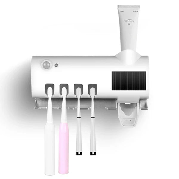 Esterilizador UV e Dispenser de Escova e Pasta de Dentes | Azak®