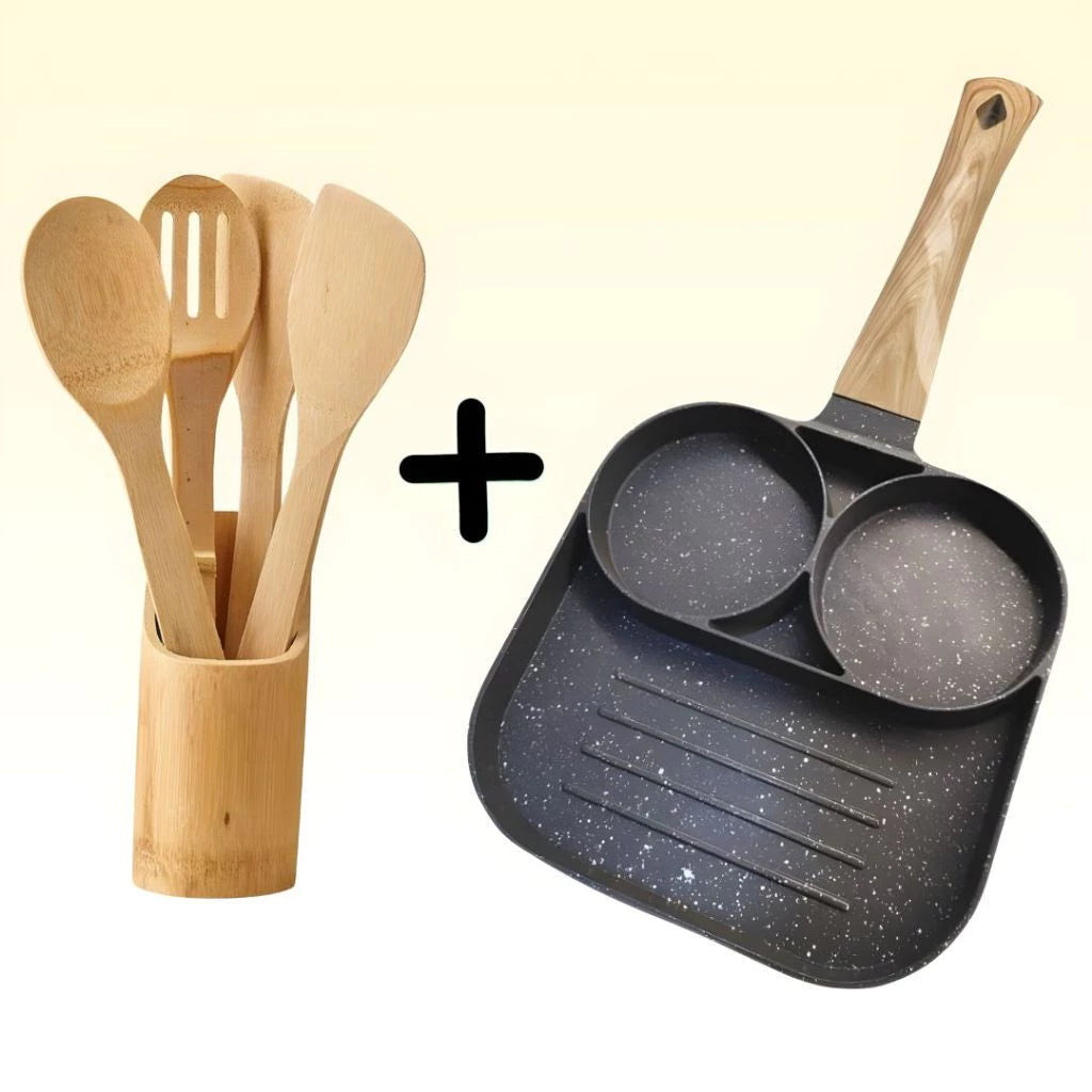 Frigideira Azak® 3 em 1 Antiaderente + Kit de BRINDES